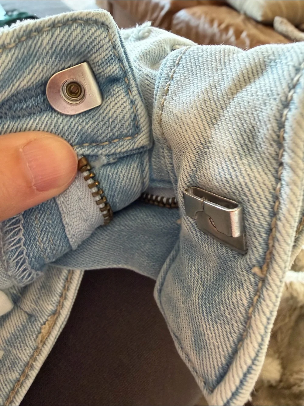 GAP Kids MIDI Light Blue Ripped Denim Kids Shorts 7